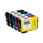 Compatible Premium 288XL High Yield Inkjet Cartridge Set of 5 - 2BK 1C 1M 1Y (C13T306192 - C13T306492) - for use in  Printers