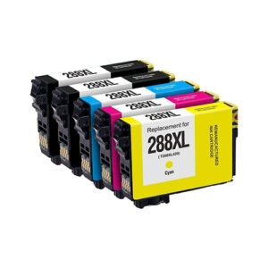 Compatible Premium 288XL High Yield Inkjet Cartridge Set of 5 - 2BK 1C 1M 1Y (C13T306192 - C13T306492) - for use in  Printers