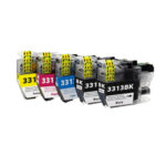 Compatible Premium LC-3313 High Yield Inkjet Cartridge Set of 5 - 2BK 1C 1M 1Y - for use in  Printers