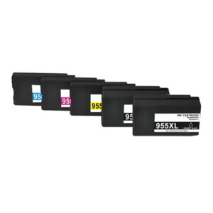 Compatible Premium 955XL High Yield Inkjet Cartridges Set of 5  - 2BK 1C 1M 1Y (L0S63AA - L0S72AA) - for use in  Printers