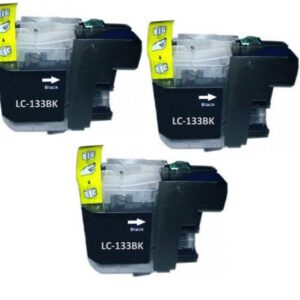 Compatible Premium Ink Cartridges LC133BK  Black Triple Pack  - for use in  Printers