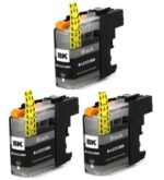 Compatible Premium Ink Cartridges LC233BK  Black Triple Pack  - for use in  Printers