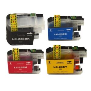 Compatible Premium Ink Cartridges LC23E  Set of 4  - Bk/C/M/Y - for use in  Printers