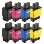 Compatible Premium Ink Cartridges LC47  Set of 8 Inks  (Bk/C/M/Y x 2 each) - for use in  Printers