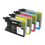 Compatible Premium Ink Cartridges LC77XL  Set of 4 Inks - Bk/C/M/Y - Save $ - for use in  Printers