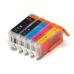 Compatible Premium Ink Cartridges PGI655XL / CLI651XL  Bundle - 5 Cartridges - for use in  Printers