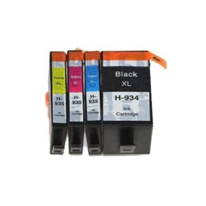 Compatible Premium Ink Cartridges 934XL / 935XL  Ink Set of 4 (Bk/C/M/Y) - for use in  Printers