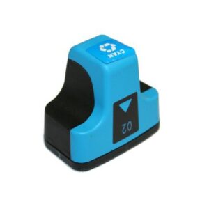 Compatible Premium Ink Cartridges 02C Cyan Remanufactured Inkjet Cartridge - for use in  Printers