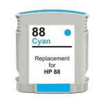 Compatible Premium Ink Cartridges 88XL  Cyan High Capacity Ink (C9391A) - for use in  Printers