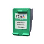 Compatible Premium Ink Cartridges 75XLC High Yield 3C Remanufactured Inkjet Cartridge - for use in  Printers