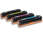 Compatible Premium Toner Cartridges 125A  Toner Set of 4 - Bk/C/M/Y CB540a - CB543a - for use in  Printers