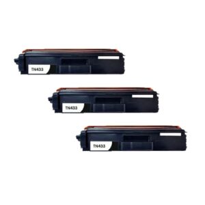 Compatible Premium 3 x TN443BK High Yield Black  Toner Cartridge - for use in  Printers