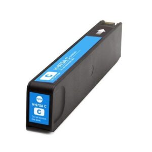 Compatible Premium Ink Cartridges 975ALC High Yield Cyan Remanufacturer  Inkjet Cartridge - for use in  Printers