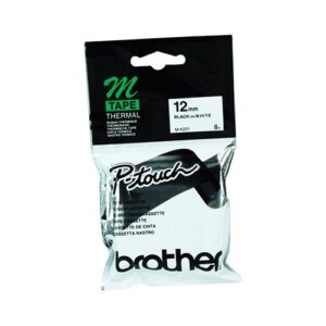 MK-231 12mm x 8m Black on White M Label Tape - for use in  Printer