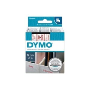 Red on Wht 12mmx7m Tape - for use in  Printer