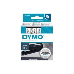 Blk on Wht 9mm x7m Tape - for use in  Printer