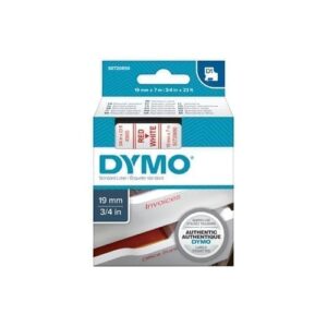 Red on Wht 19mmx7m Tape - for use in  Printer