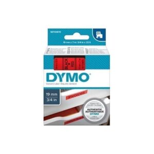 Blk on Red 19mmx7m Tape - for use in  Printer