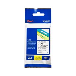 TZe-231 12mm x 8m Black on White Tape - for use in  Printer