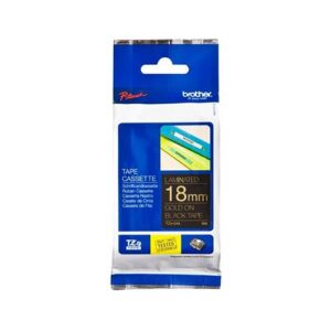 TZe-344 18mm x 8m Gold on Black Tape - for use in  Printer