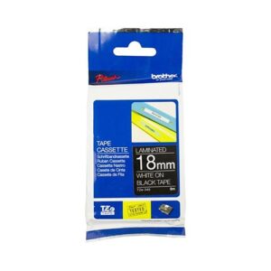 TZe-345 18mm x 8m White on Black Tape - for use in  Printer