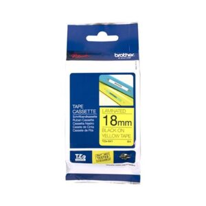 TZe-641 18mm x 8m Black on Yellow Tape - for use in  Printer