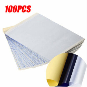 100X Tattoo Stencil Transfer Paper Spirit Thermal Carbon Tracing Copier Supplies