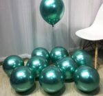 50PCS 5'' Latex Balloon Set Metallic Green Birthday Wedding Party Decoration