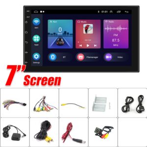 7 inch Car Radio 2 DIN GPS FM RDS WIFI w/ Rear Camera For Android IOS CarPlay AU