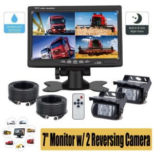 7'' Waterproof Monitor Reversing  Kit For Truck