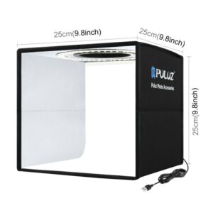 25CM Portable Photo Studio LED Light Tent Bar Cube Soft Box Room Photography