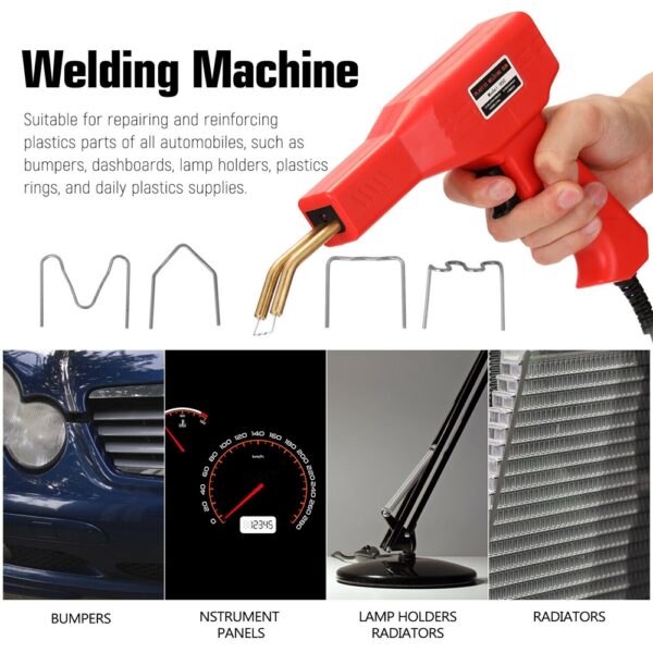 Handy Plastic Welder Garage Repair Welding Tool Kit Hot Staplers Bumper Machine