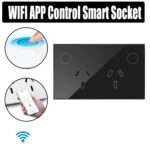 Smart Home WIFI Socket Double  Power Point Wall Outlet Switch