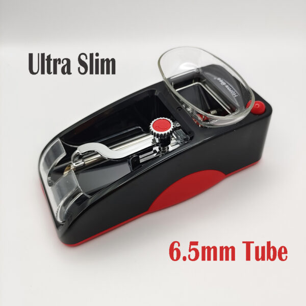 Ultra Slim Tube 6.5mm Automatic Cigarette Rolling Machine Electric Tobacco Red