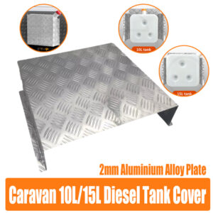 2mm Aluminium Alloy Plate   Tank Cover for 10L/15L Fuel Tank Silver