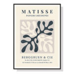 Wall Art 50cmx70cm Henri Matisse Black Frame Canvas