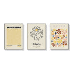 Wall Art 60cmx90cm Matisse  Keith Haring  Yayoi Kusama 3 Sets Black Frame Canvas