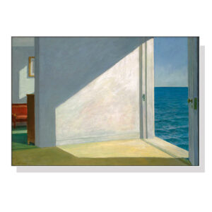 70cmx100cm Room By The Sea By Edward Hopper White Frame Canvas Wall Art