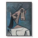 Wall Art 40cmx60cm Head Of A Woman By Pablo Picasso Black Frame Canvas