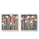 Wall Art 40cmx40cm Laurels Lollies 2 Sets Wood Frame Canvas