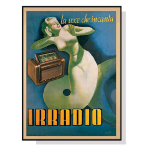 Wall Art 40cmx60cm Irradio Cinzano Black Frame Canvas