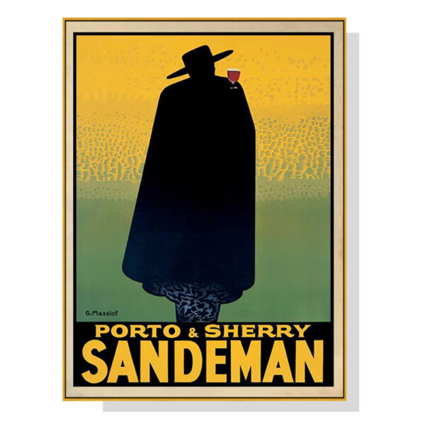 Wall Art 50cmx70cm Sandeman Gold Frame Canvas