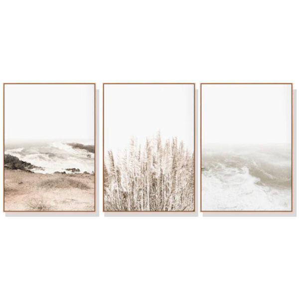 Wall Art 40cmx60cm Coastal Beach 3 Sets Wood Frame Canvas