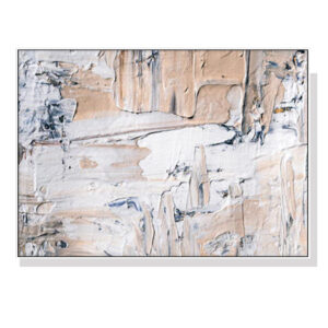 Wall Art 40cmx60cm Modern Abstract Oil Painting  White Frame Canvas