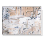 Wall Art 90cmx135cm  Modern Abstract Oil Painting  White Frame Canvas