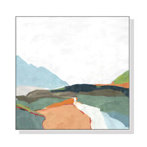 Wall Art 50cmx50cm April Morning White Frame Canvas