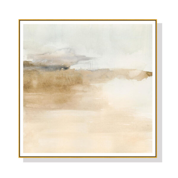 Wall Art 60cmx60cm Atmospheric Edge II Gold Frame Canvas