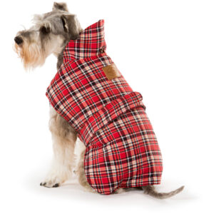 Tartan Red Dog Coat 35cm