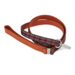 Purple Tartan Dog Lead