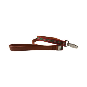 Red Tartan Dog Lead